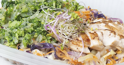 Chuni - Familia Scietti - Recomendaciones del Cheff - Ensalada Tibia de Vegetales con Pollo